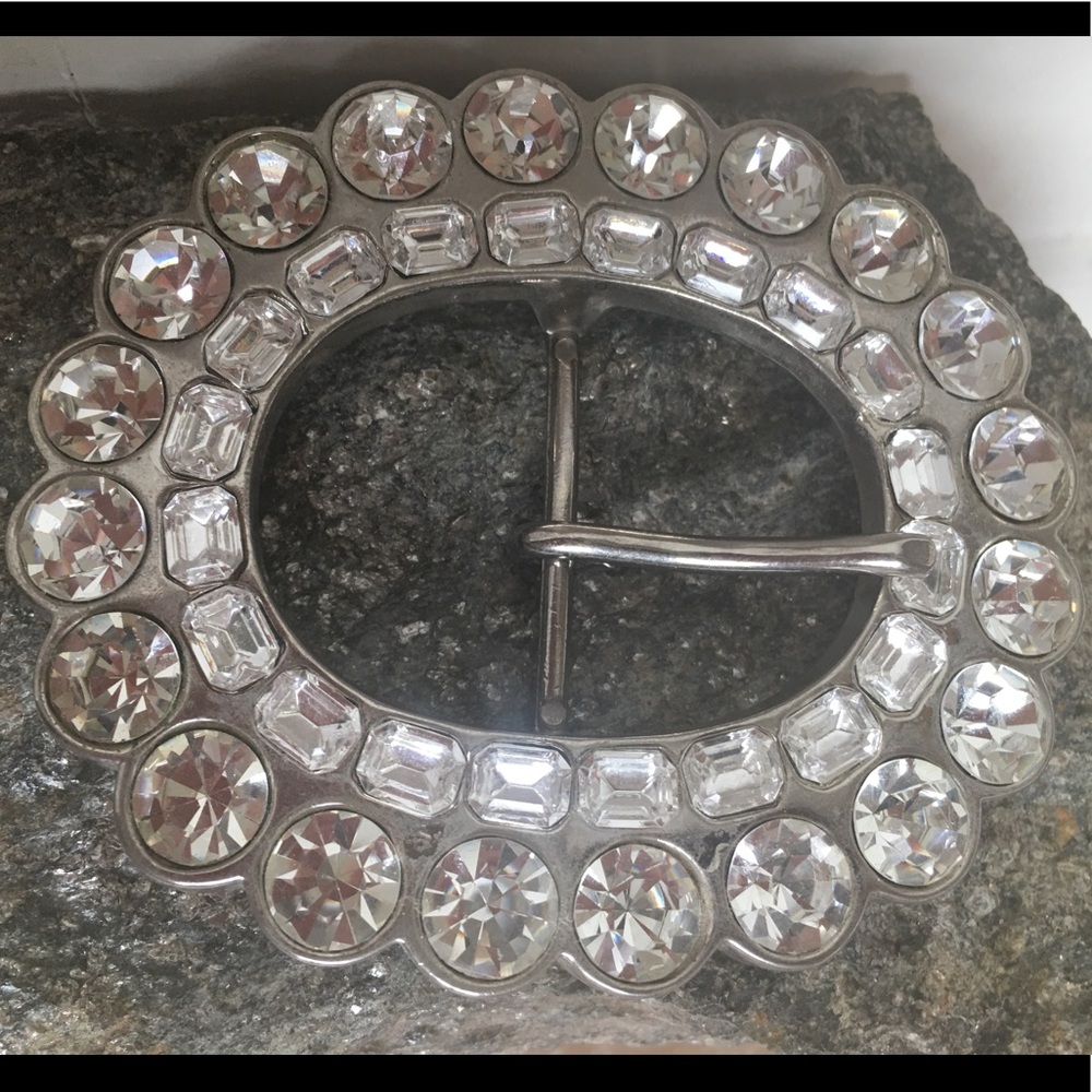 Glass Rhinestone Belt Buckle!